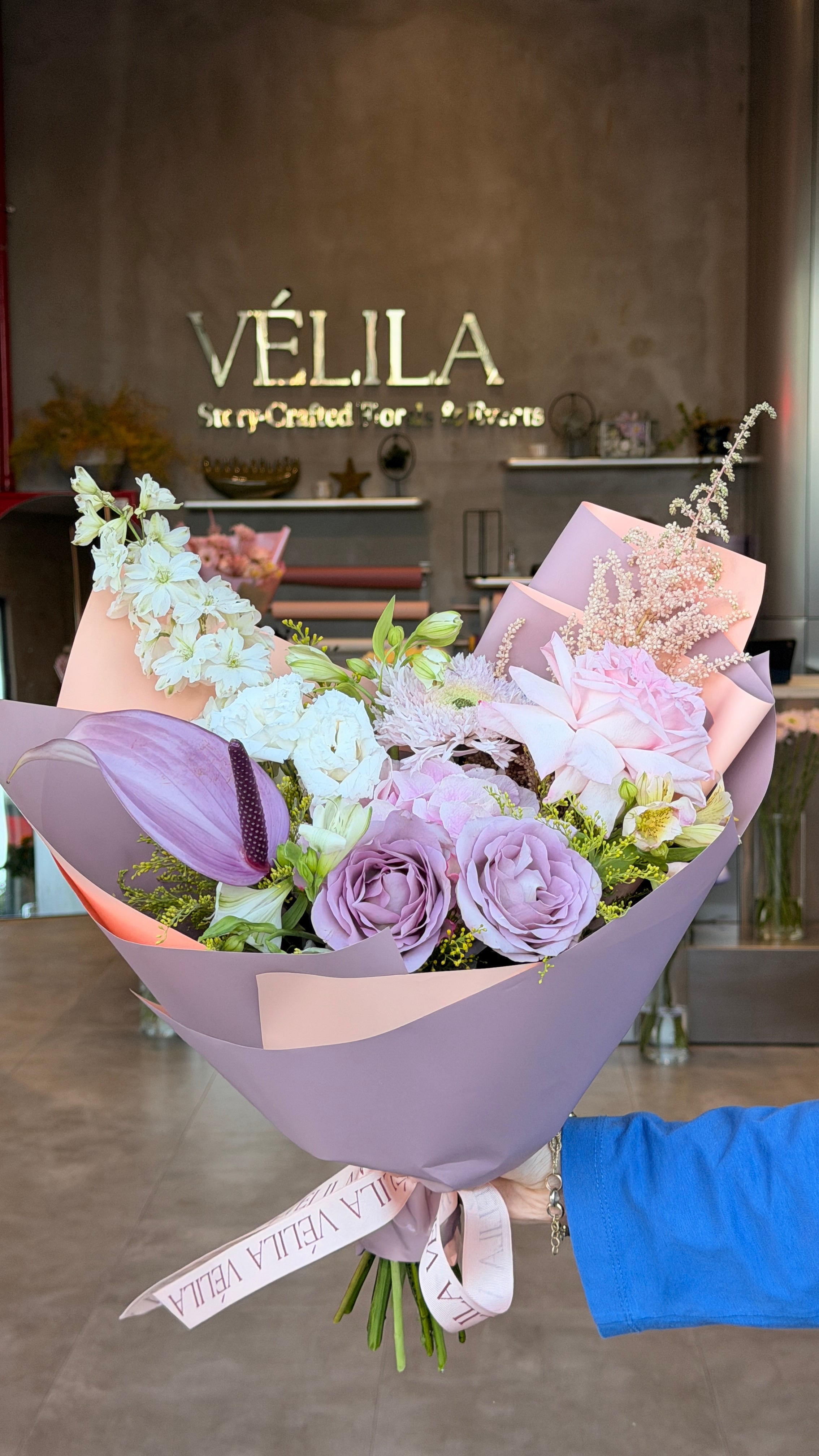 Velila-Lavanta Şıklığı Premium Buket