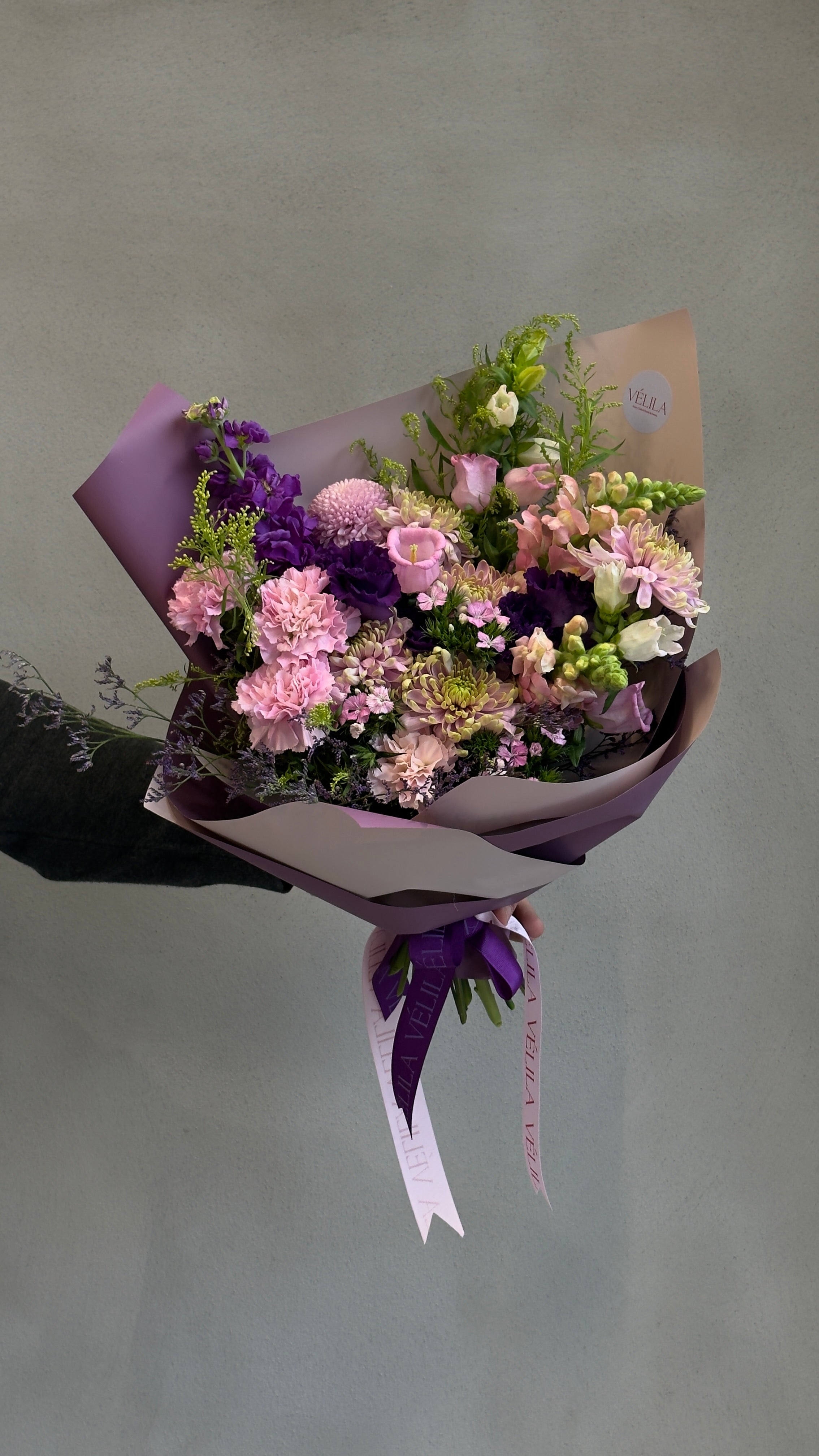 Pastel Elegance Collection - Lavender Whisper Bouquet