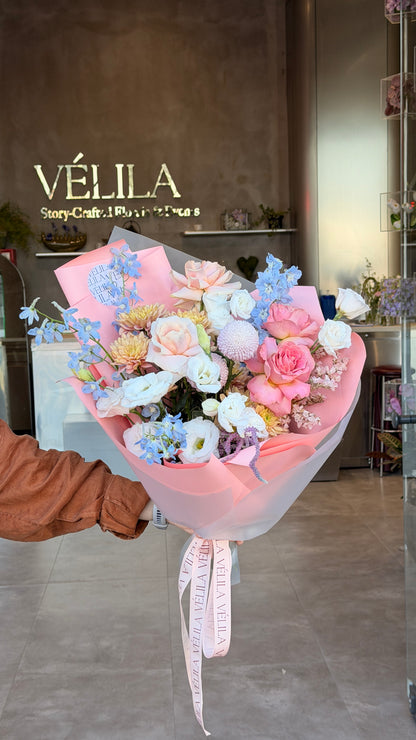 Velila-Peach Breeze Premium Bouquet