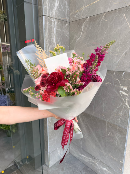 Velila-Bordeaux Elegance Premium Bouquet